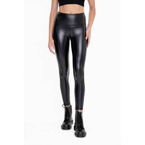 NEW MONO B glossy liquid leggings in black